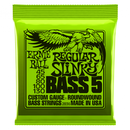Ernie Ball Regular Slinky 5 String Bass Guitar Strings 45130 Folkestone Ernie Ball Regular Slinky 5 String Bass Guitar Strings 45130 Folkestone