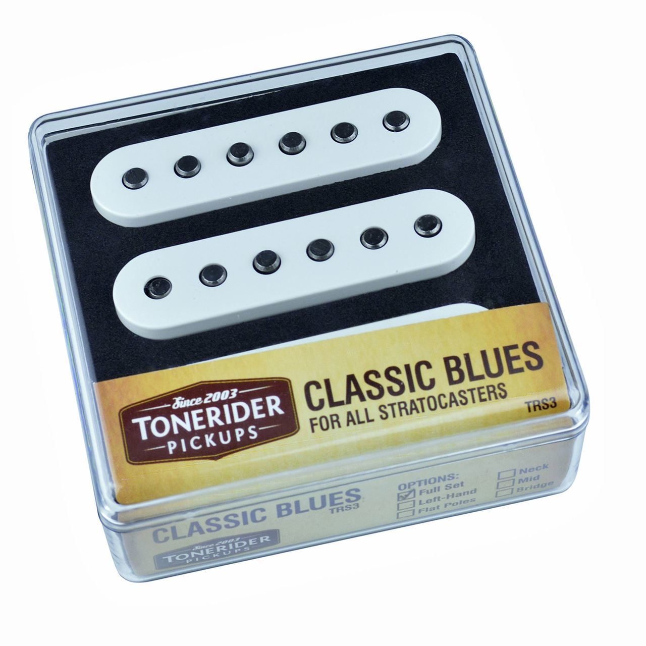 Tonerider Classic Blues Stratocaster Guitar Pickups TRS3 White Set